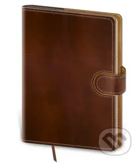 Zápisník Flip M tečkovaný hnědo/hnědý