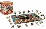 Lesní zvěř, dřevěné - puzzle z kategorie Zvířata