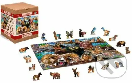 Lesní zvěř, dřevěné - puzzle z kategorie Zvířata