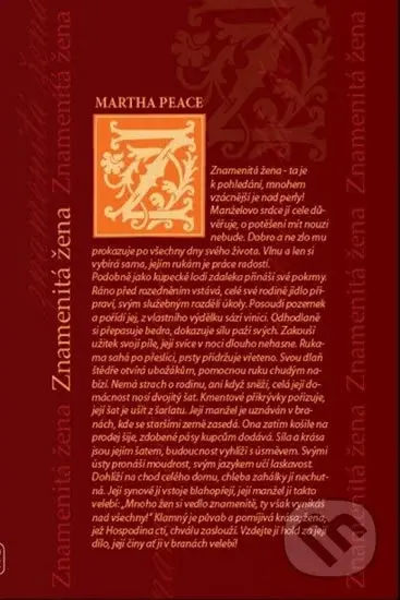 Znamenitá žena - Martha Peace - kniha z kategorie Knihy o Bibli