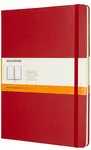 Zápisník Moleskine - tvrdé desky, XL, linkovaný - červený