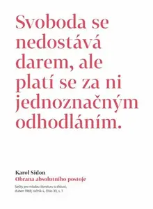 Obrana absolutního postoje - Karol Efraim Sidon