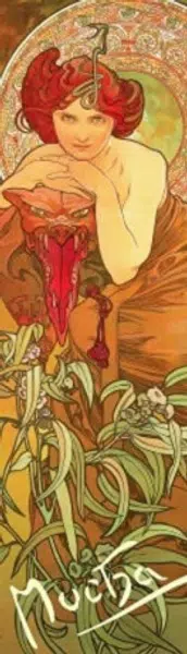 Záložka Alfons Mucha – Smaragd
