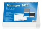Plánovací kalendář Manager Europe - stolní kalendář