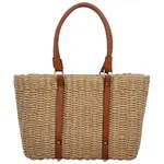 Módní dámská pletená kabelka na rameno Anika, béžová