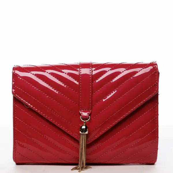 Moderní menší koženková kabelka Ilijanas, fuchsia