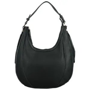 Módní dámská koženková kabelka na rameno Erlea, černá