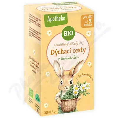 Apotheke Pohádkový dětský čaj Dýchací cesty s heřmánkem BIO 20x1.5g NEW