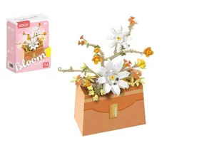 Stavebnice mini KOCO Květina v kabelce 232ks