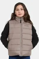 Detská vesta Didriksons KILO KIDS VEST 2 hnedá farba, 505987