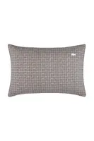Bavlněný povlak na polštář Lacoste L BLOCK Greige 50 x 75 cm šedá barva