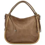 Módní dámská koženková kabelka na rameno Orsolya, khaki