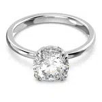 Swarovski Zásnubný prsteň s čírym Swarovski kryštálom Constella 5642635 55 mm