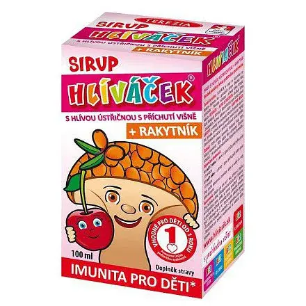 Hlíváček Sirup S Hlívou A Rakytníkem Višeň 100ml