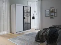 Šatní skříň Oslo II Barva korpusu: Bílá, Rozměry: 150 cm