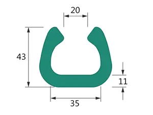10 ks - Penový polyetylén Profil U FIX 35 (1ks=2bm)