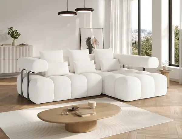 Sedací souprava Levvi Provedení: Pravá varianta, látka: Jaffray 1