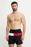 Plavkové šortky Tommy Hilfiger tmavomodrá farba, UM0UM03474