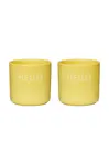 Sada pohárov na vajíčka Design Letters Yello Hello 2-pak