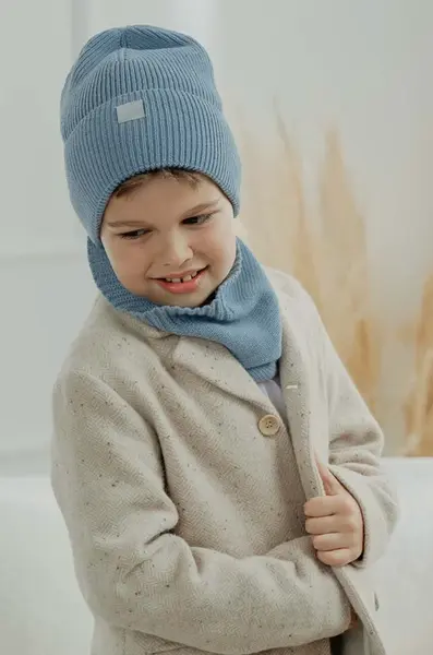 Detská čiapka s prímesou vlny Jamiks PAULIN