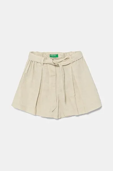 Detské ľanové šortky United Colors of Benetton