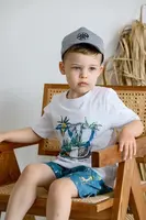 Detská bavlnená šiltovka Jamiks OMER