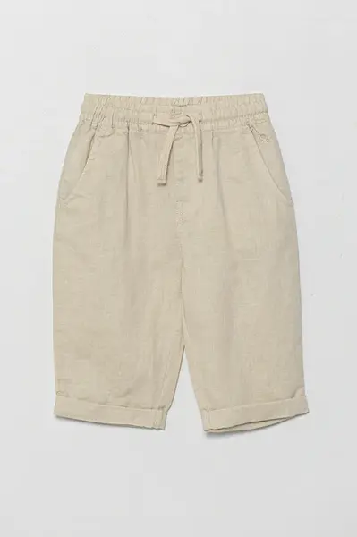 Detské ľanové nohavice United Colors of Benetton