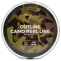 Avid carp vlasec outline camo reel line - 1000 m 0,33 mm 6,8 kg 15 lb