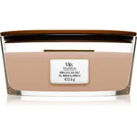 Woodwick Vanilla & Sea Salt vonná svíčka s dřevěným knotem (hearthwick) 453.6 g