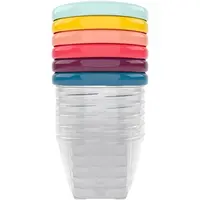 Babymoov Bowls Multicolor miska s víčkem Color 6x180 ml
