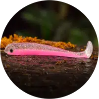 Redbass gumová nástraha ripper swimmer slim pink g uv - xl 125 mm