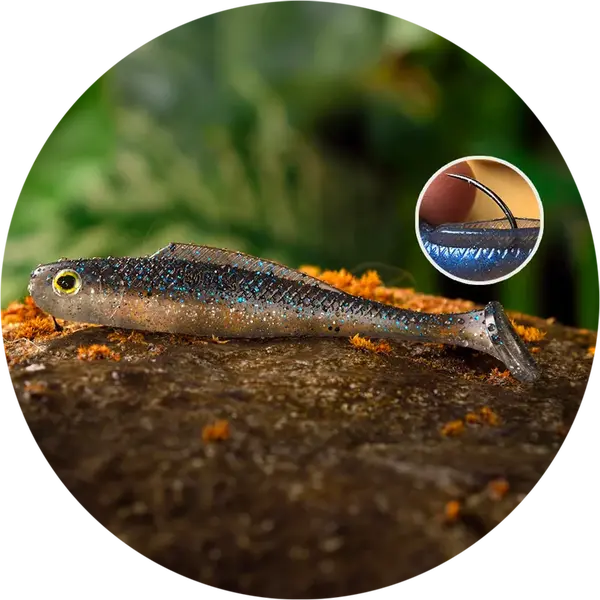 Redbass gumová nástraha ripper kicker super natur - xl 125 mm