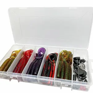 Savage gear set nástrah rib worm kit mix colors 60 ks