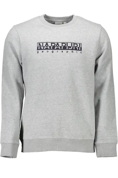 Šedá mikina Napapijri bez kapucne