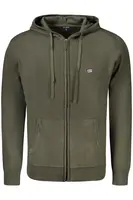 Zelená pánska mikina s kapucňou