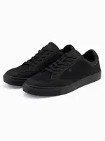 Ombre Monochromatic men's streetwear style shoes - black