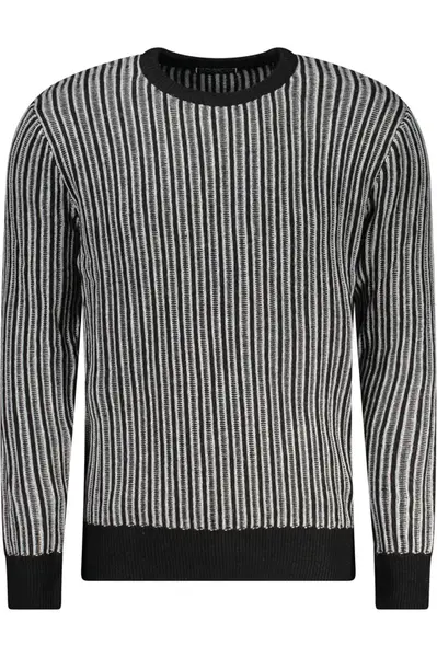 Pánsky čierny sveter GUESS JEANS