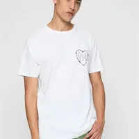 White Burning Hearts T-Shirt