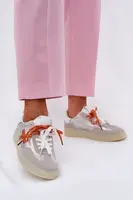 Boto Nízke Dámske Športové Topánky Strieborné Zelevelis