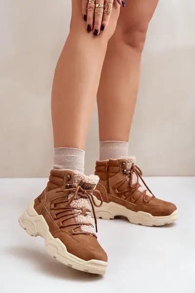 Insulated women's trappers Lee Cooper brown