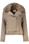 GUESS JEANS WOMEN'S SPORTS JACKET BEIGE