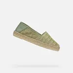 Light green women's espadrilles Geox Lampedusa - Women's