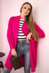 Svetr s netopýřím rukávem fuchsiový