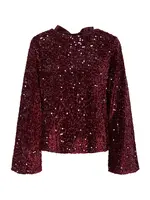 PIECES Blúzka 'PCKAM'  tmavočervená