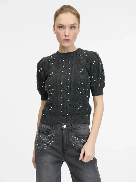 Tmavě šedý dámský svetr ORSAY - Dámské