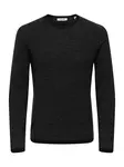 Only & Sons Sveter 'ONSERIC'  čierna melírovaná