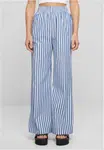 Dámské kalhoty Striped Loose bílo/modré