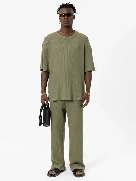 VAMOS CLO Nohavice  kaki