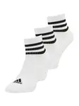 ADIDAS PERFORMANCE Ponožky '3-Stripes Cushioned Sportswear Low-Cut 3 Pairs'  čierna / biela