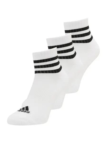 ADIDAS PERFORMANCE Ponožky '3-Stripes Cushioned Sportswear Low-Cut 3 Pairs'  čierna / biela